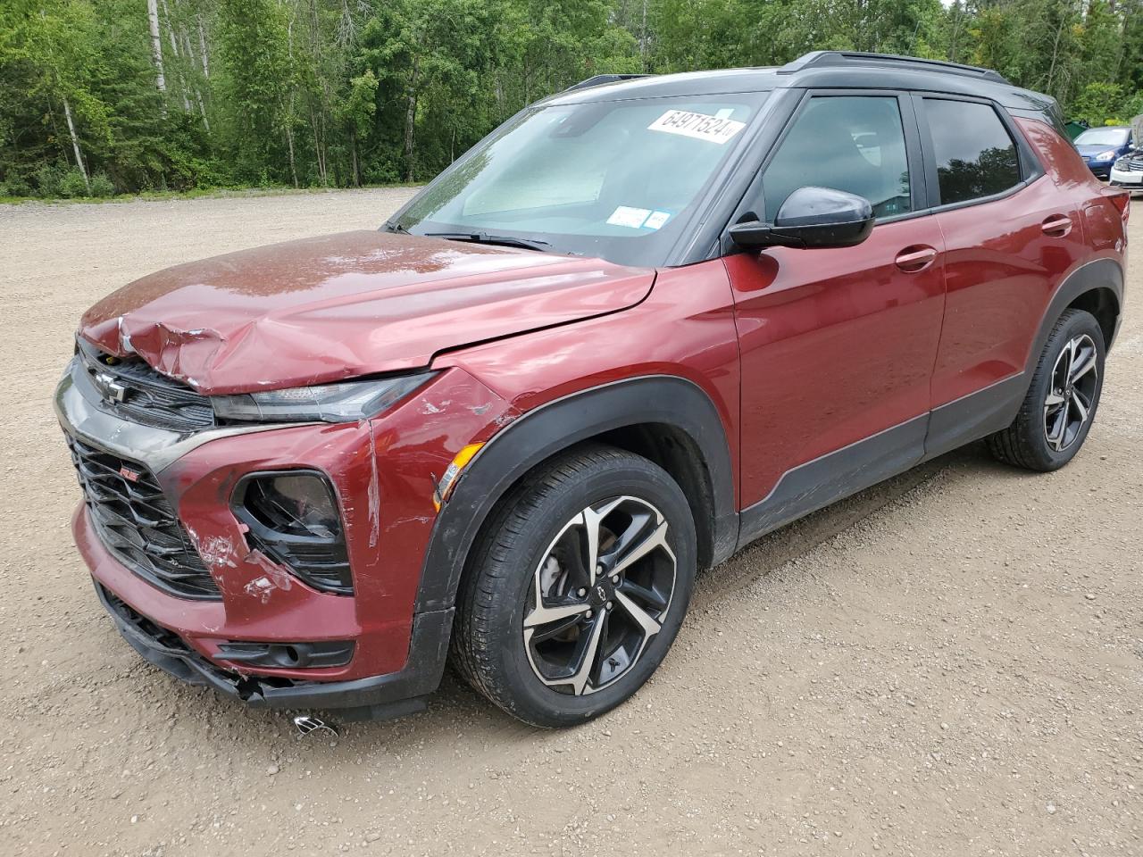 2022 CHEVROLET TRAILBLAZER RS VIN:KL79MTSL2NB078728