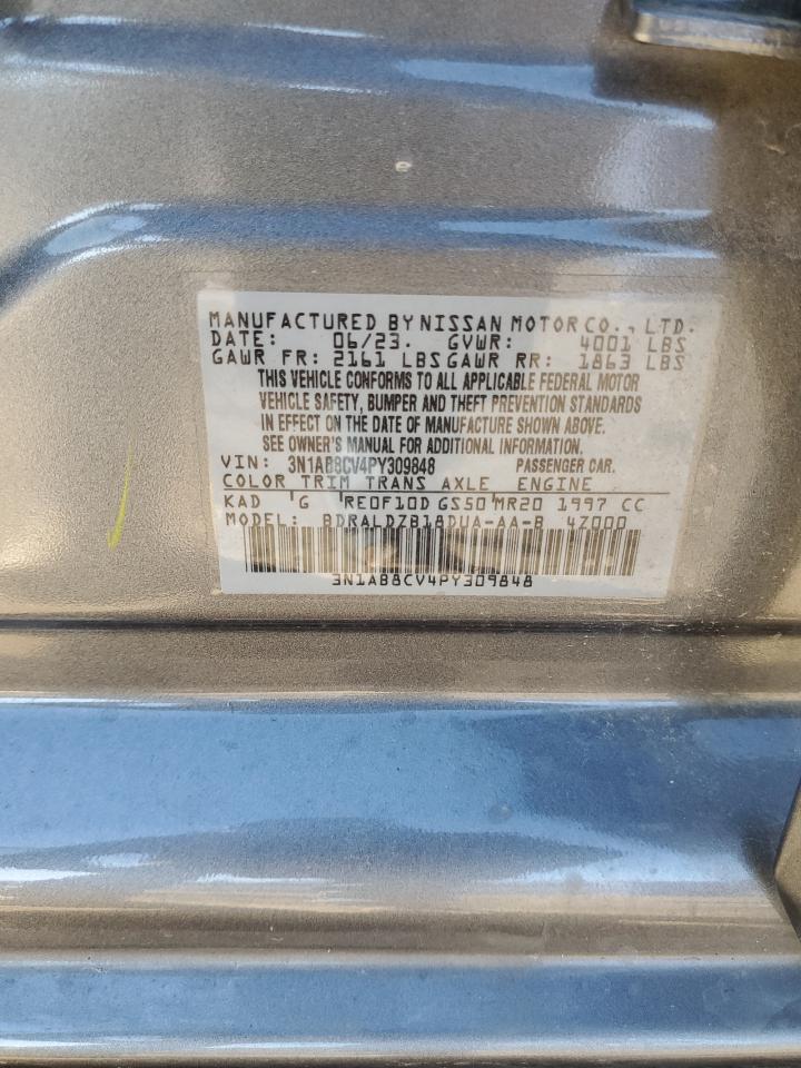 2023 NISSAN SENTRA SV VIN:3N1AB8CV4PY309848