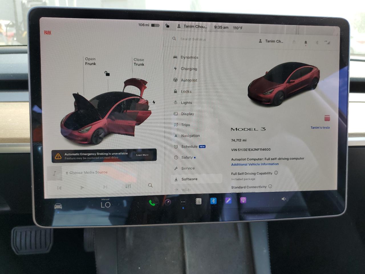 2022 TESLA MODEL 3  VIN:5YJ3E1EA2NF114600