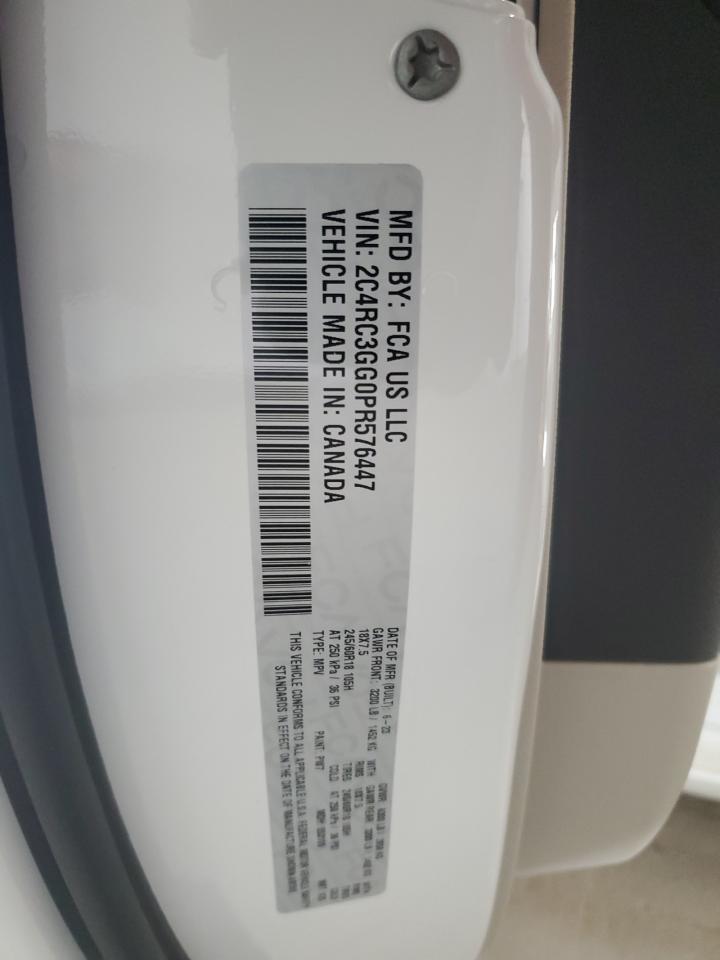 2023 CHRYSLER PACIFICA LIMITED VIN:2C4RC3GG0PR576447