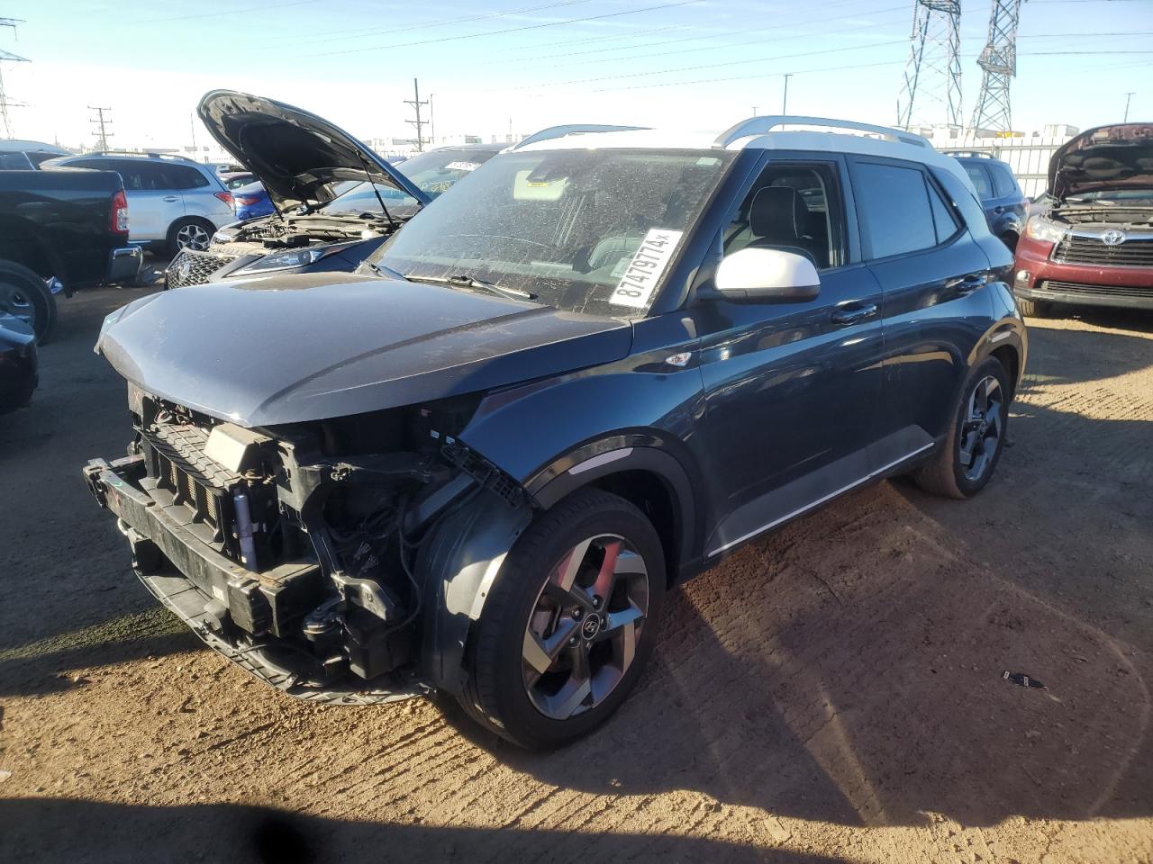 2022 HYUNDAI VENUE SEL VIN:KMHRC8A36NU181820