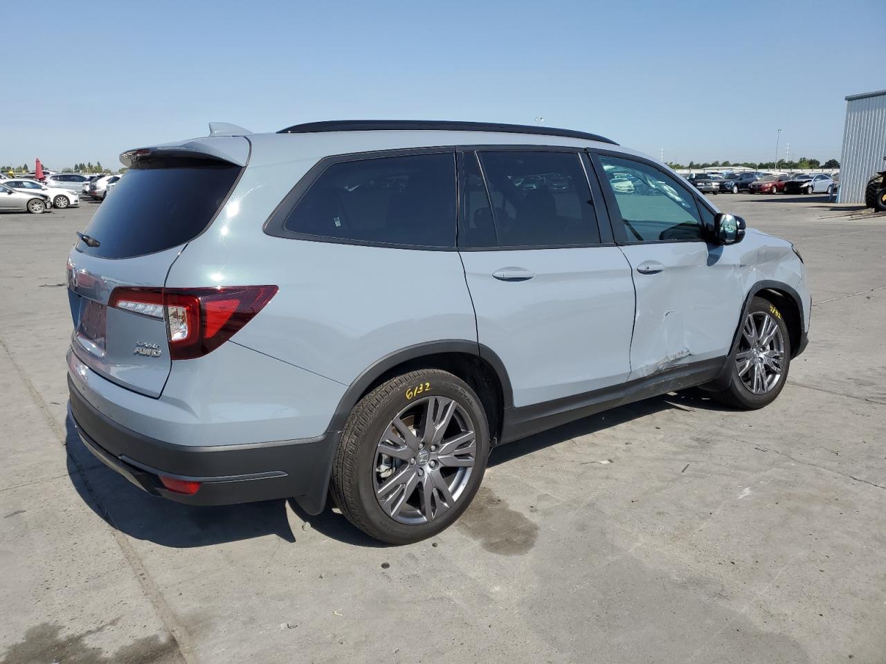 2022 HONDA PILOT SPORT VIN:5FNYF6H32NB104176