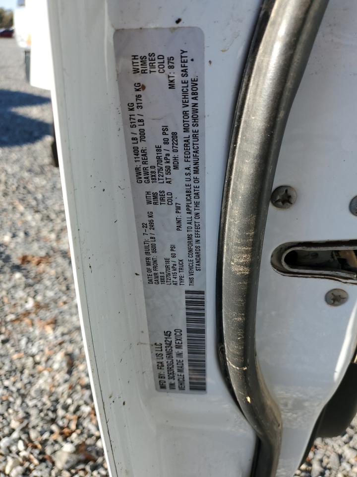 2022 RAM 3500 TRADESMAN VIN:3C63R3GJ6NG342145