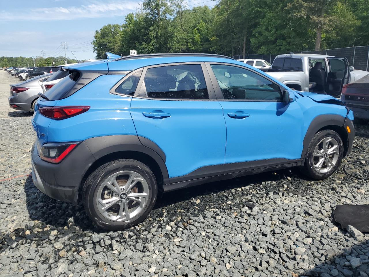 2022 HYUNDAI KONA SEL VIN:KM8K6CAB3NU923013