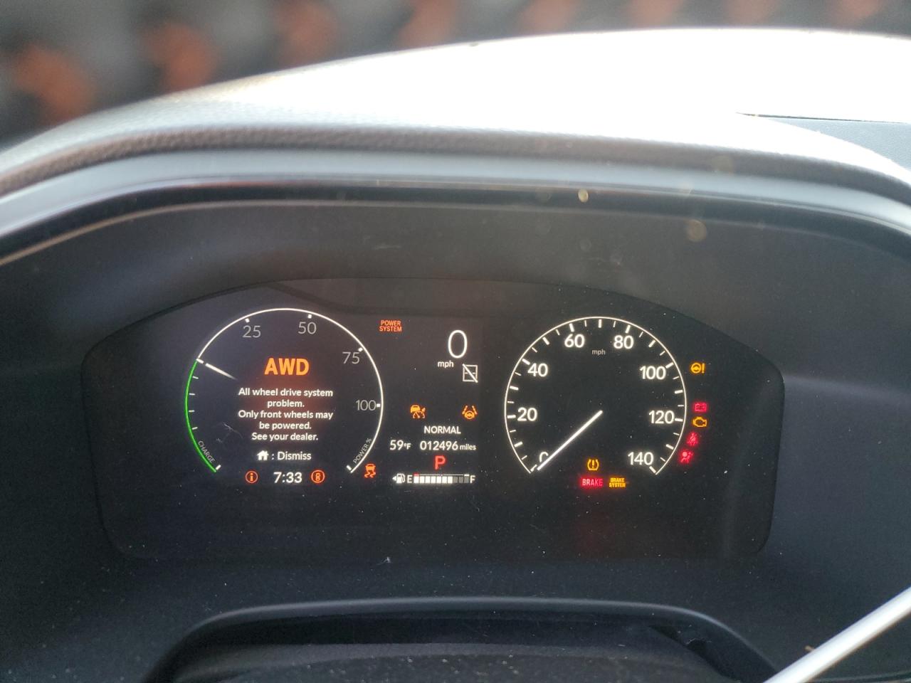 2023 HONDA CR-V SPORT VIN:7FARS6H5XPE030417