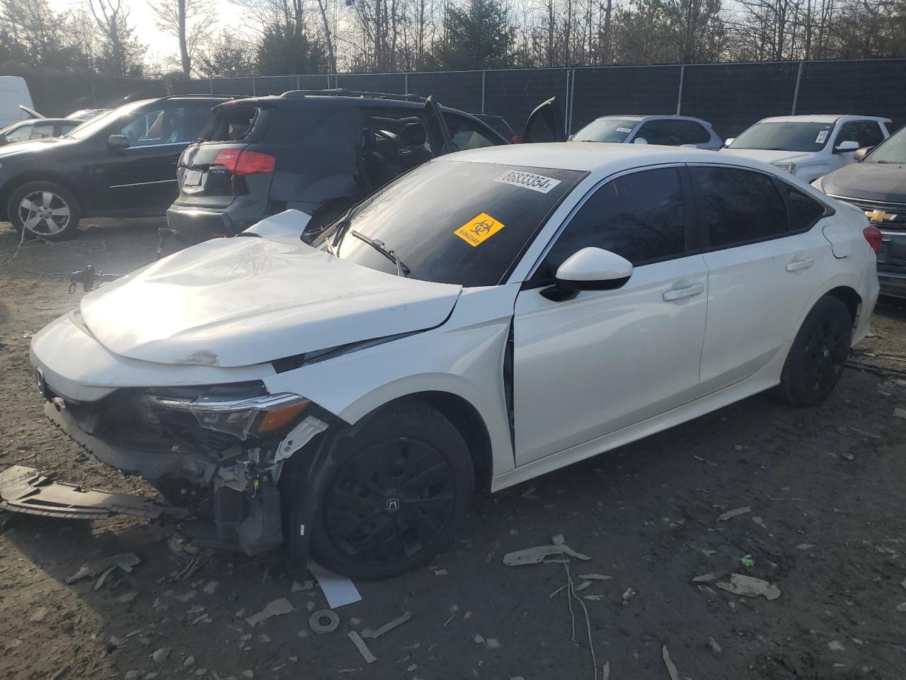 2022 HONDA CIVIC LX VIN:2HGFE2F2XNH527306