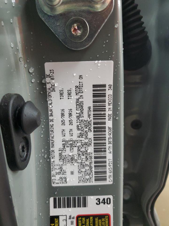 2023 TOYOTA TACOMA DOUBLE CAB VIN:3TMCZ5AN0PM616072