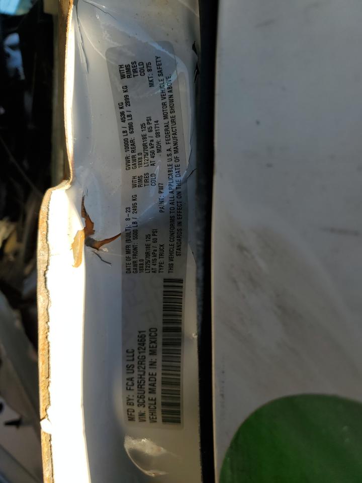 2024 RAM 2500 TRADESMAN VIN:3C6UR5HJ2RG124661