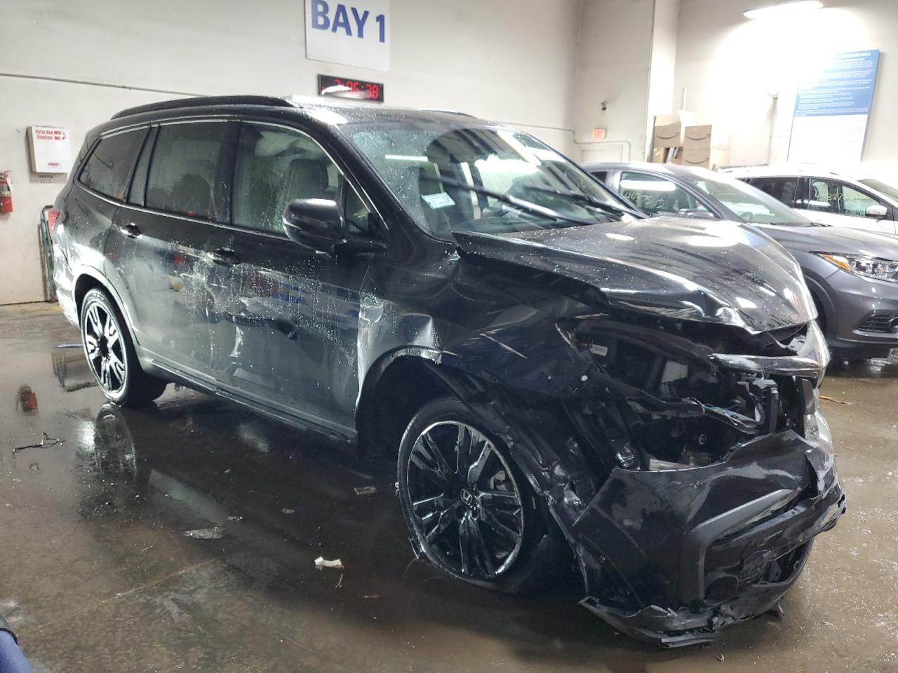 2022 HONDA PILOT BLACK VIN:5FNYF6H76NB078636