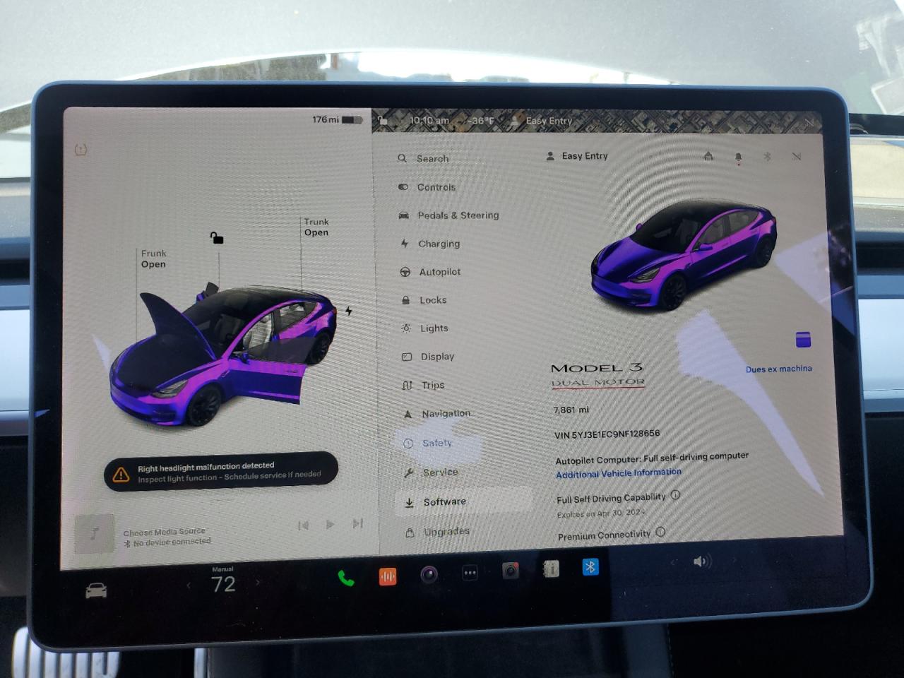 2022 TESLA MODEL 3  VIN:5YJ3E1EC9NF128656