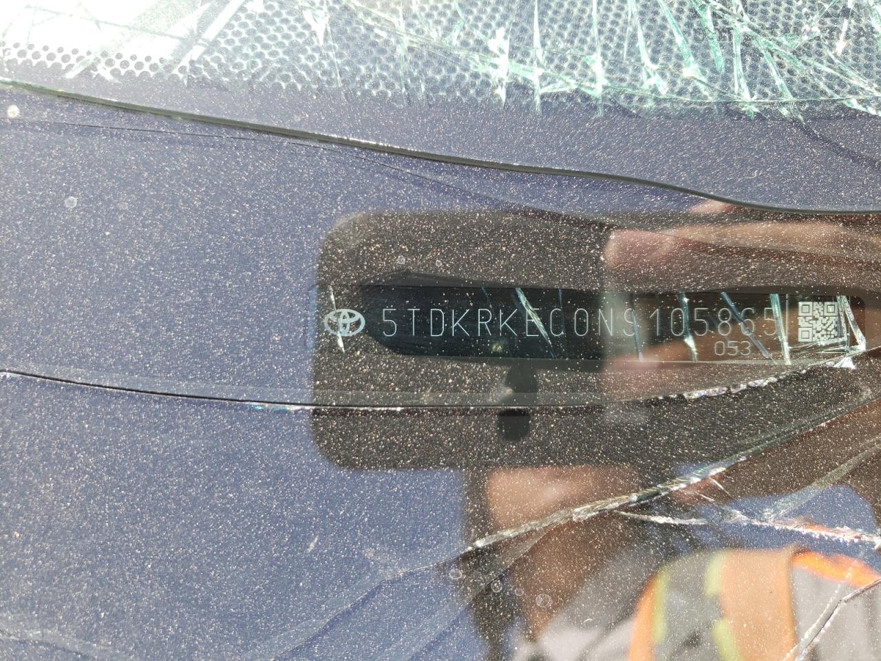 2022 TOYOTA SIENNA LE VIN:5TDKRKEC0NS105865