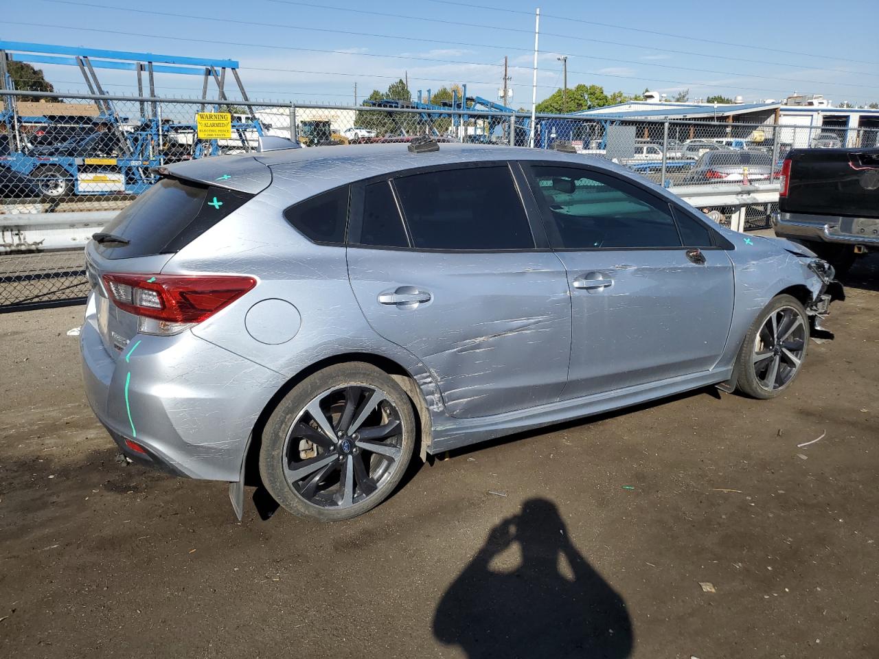 2022 SUBARU IMPREZA SPORT VIN:4S3GTAM60N3718793