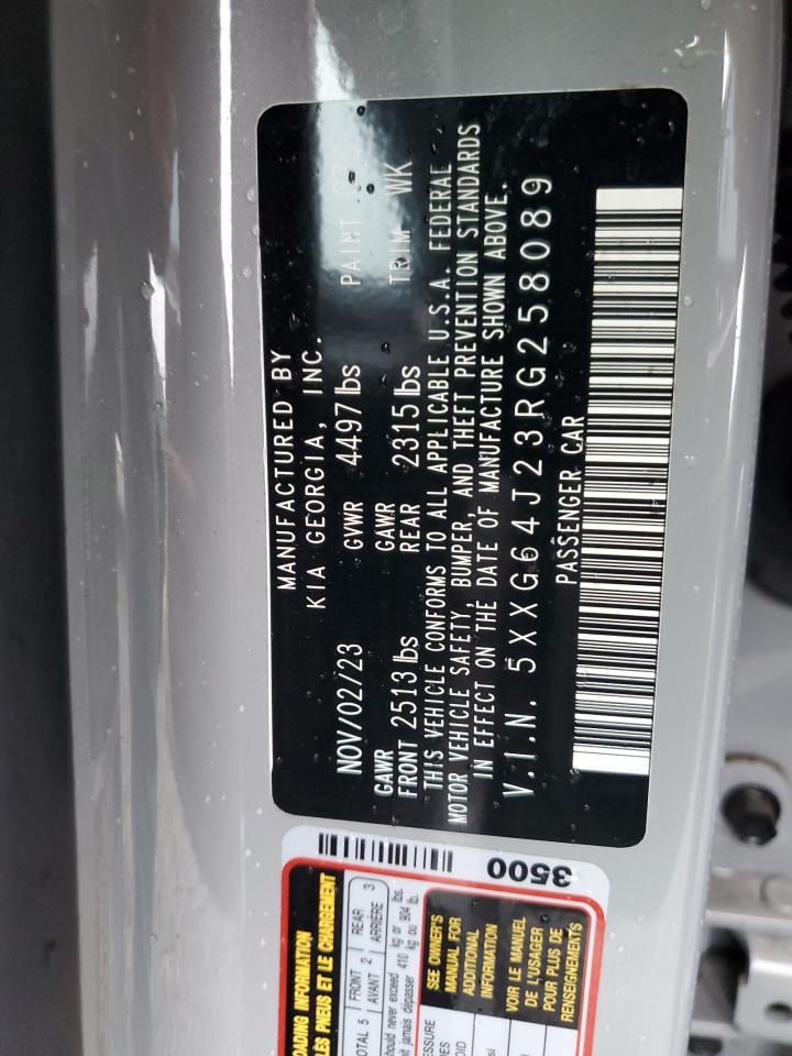 2024 KIA K5 GT LINE VIN:5XXG64J23RG258089