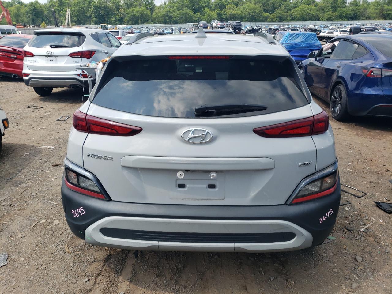 2022 HYUNDAI KONA SEL VIN:KM8K6CAB9NU829931