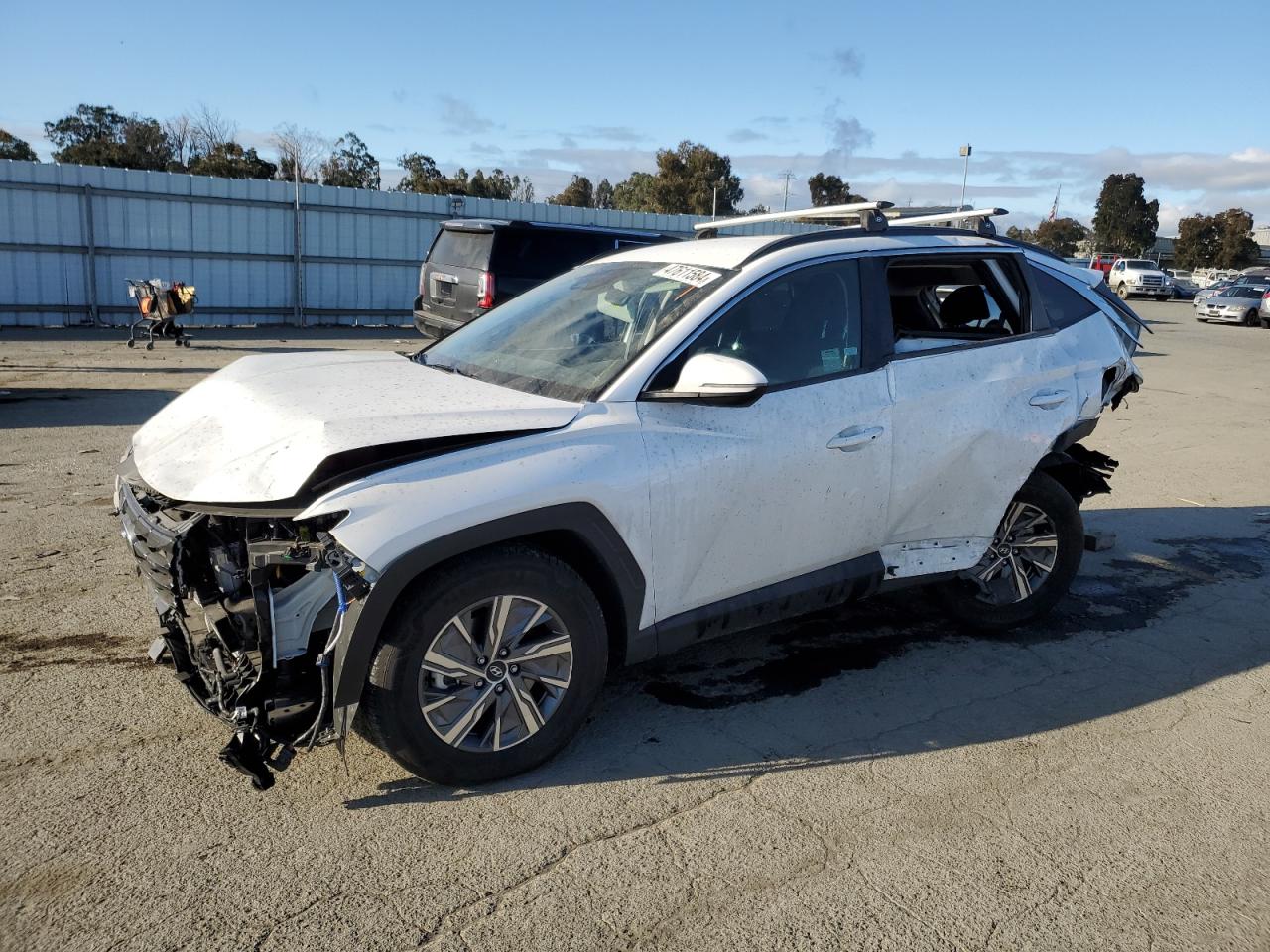 2022 HYUNDAI TUCSON BLUE VIN:KM8JBCA17NU024363