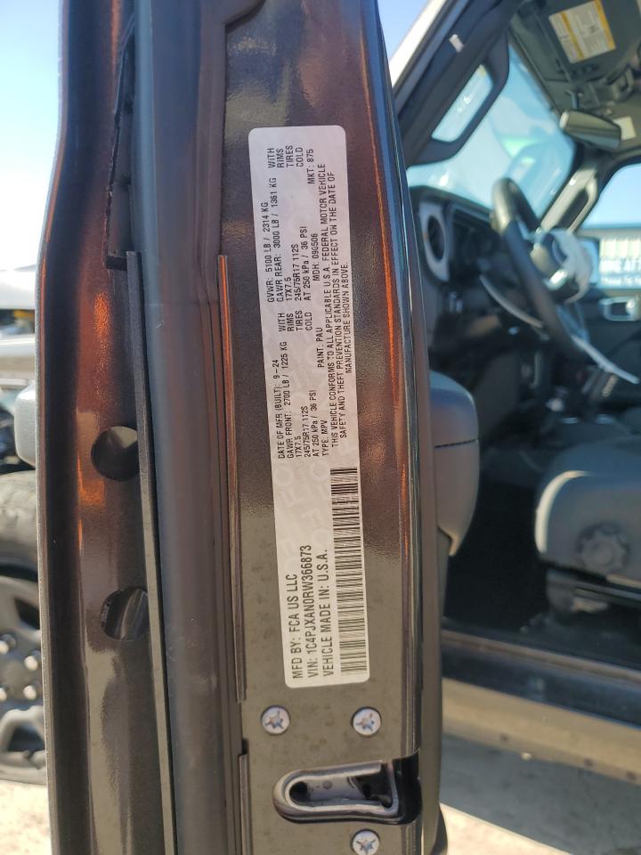 2024 JEEP WRANGLER SPORT VIN:1C4PJXAN0RW366873