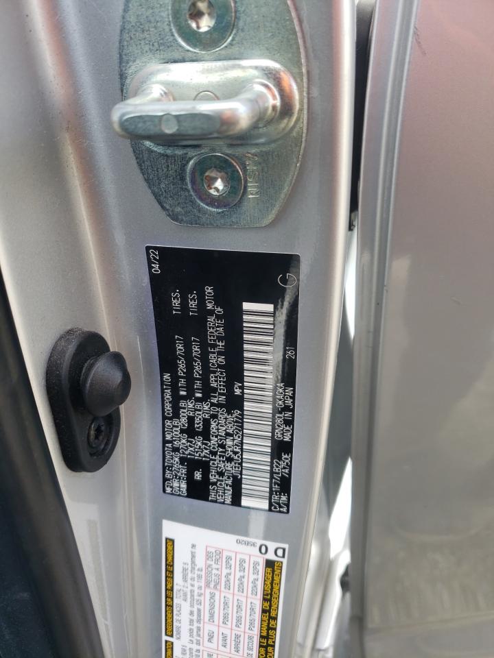 2022 TOYOTA 4RUNNER SR5 VIN:JTEFU5JR7N5271779