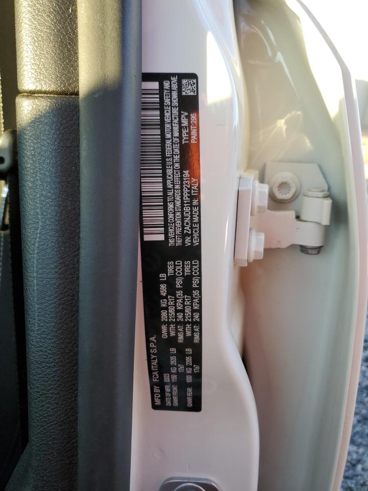2023 JEEP RENEGADE LATITUDE VIN:ZACNJDB11PPP23194