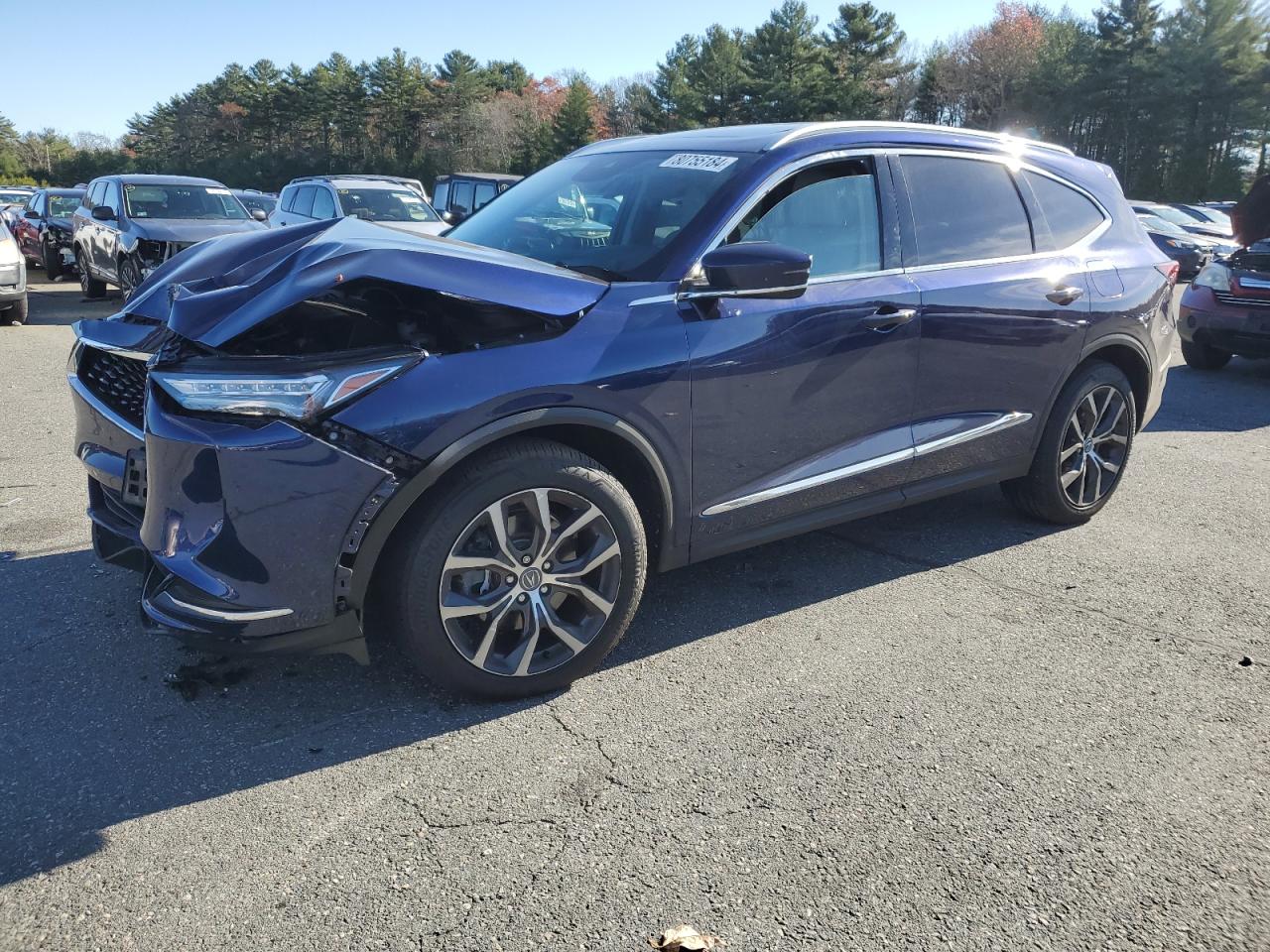 2022 ACURA MDX TECHNOLOGY VIN:5J8YE1H49NL050047