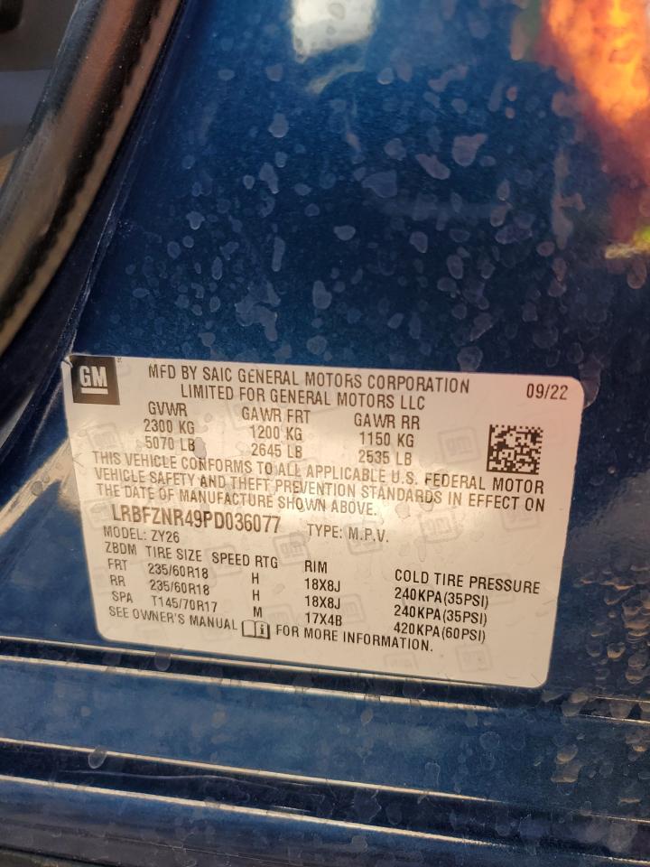 2023 BUICK ENVISION ESSENCE VIN:LRBFZNR49PD036077