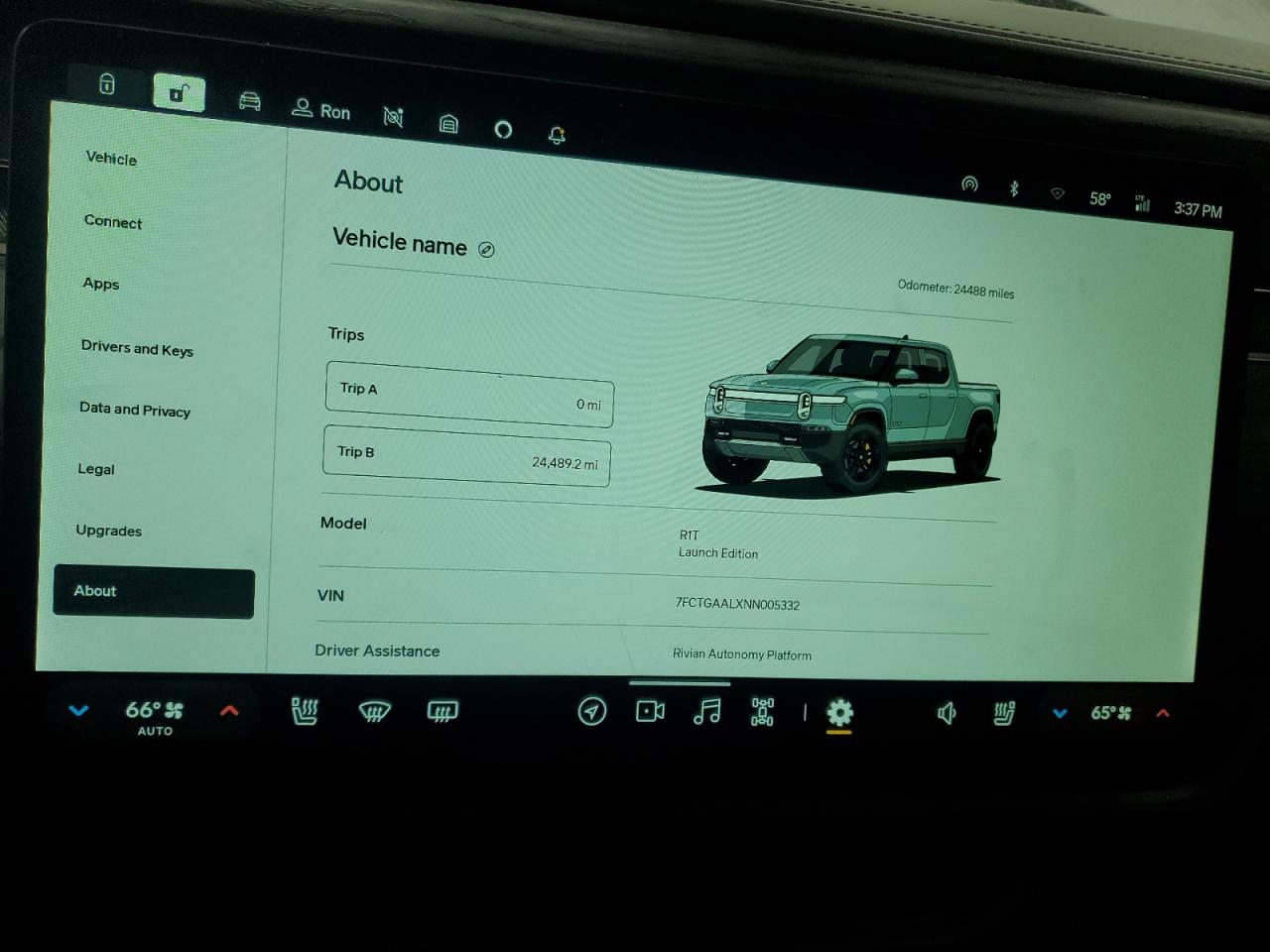 2022 RIVIAN R1T LAUNCH EDITION VIN:7FCTGAALXNN005332