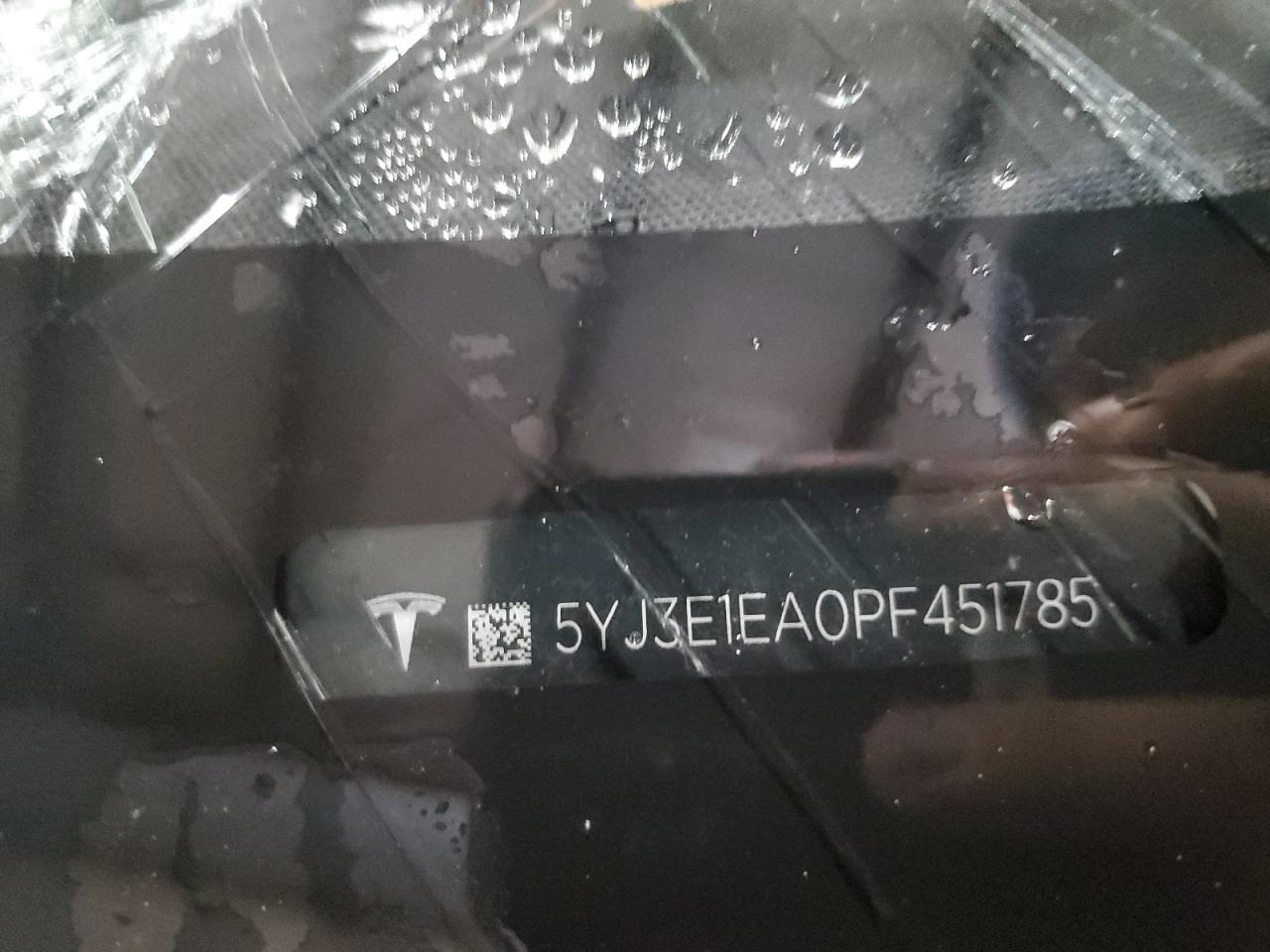 2023 TESLA MODEL 3  VIN:1G1AF5F53A7176450