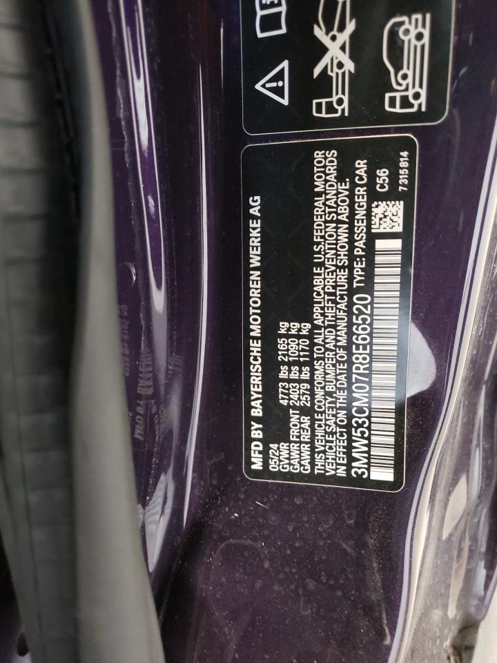 2024 BMW M240XI  VIN:3MW53CM07R8E66520