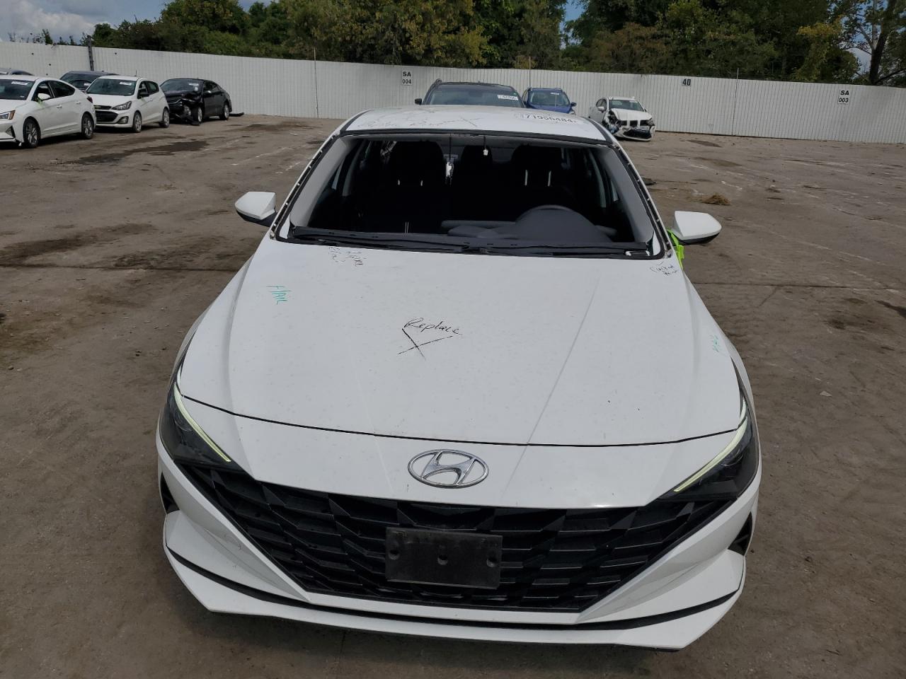 2022 HYUNDAI ELANTRA BLUE VIN:KMHLM4AJ2NU023937