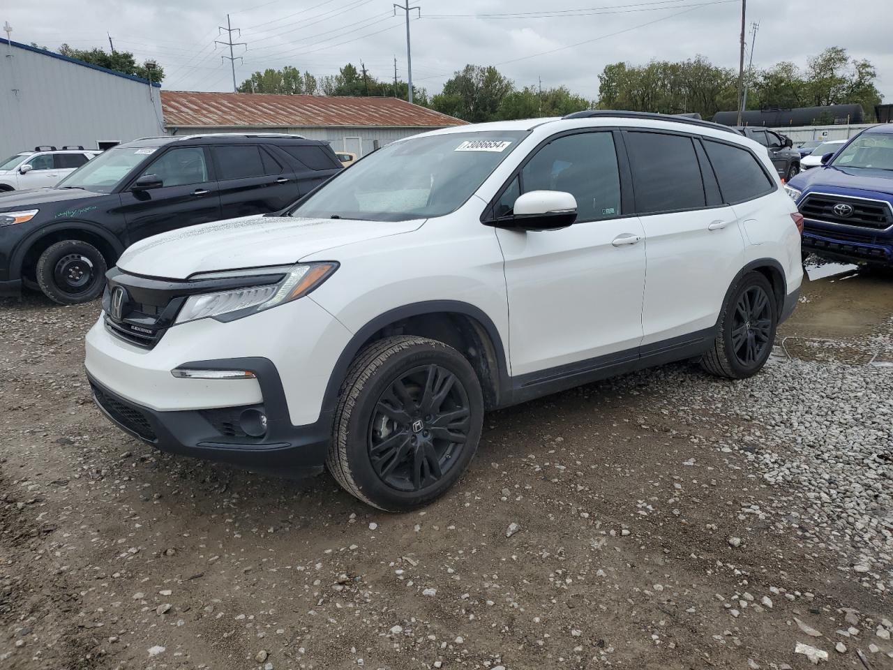 2022 HONDA PILOT BLACK VIN:5FNYF6H75NB050259