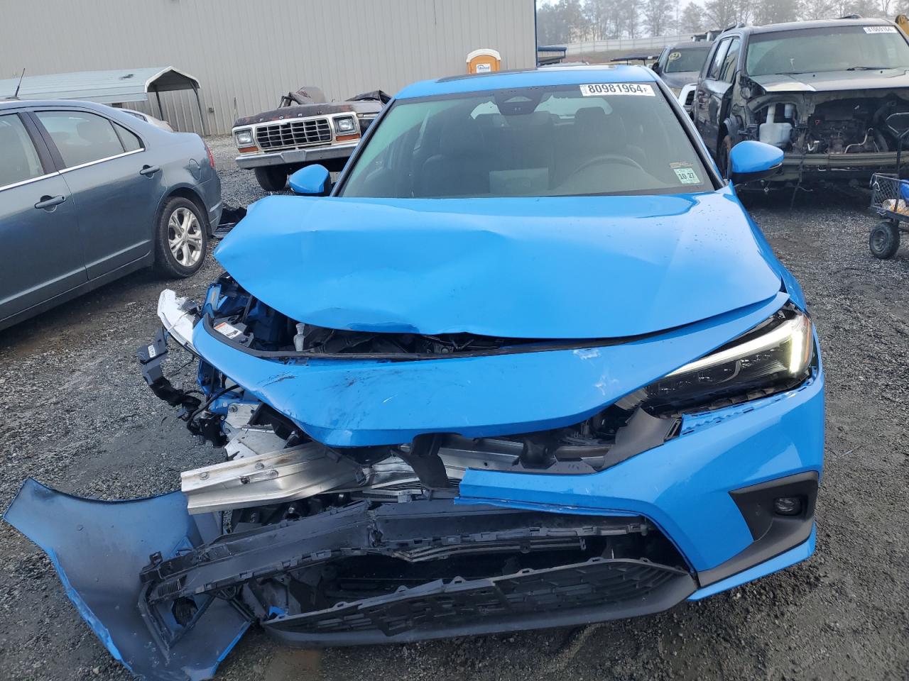 2022 HONDA CIVIC SPORT TOURING VIN:19XFL1H85NE022172