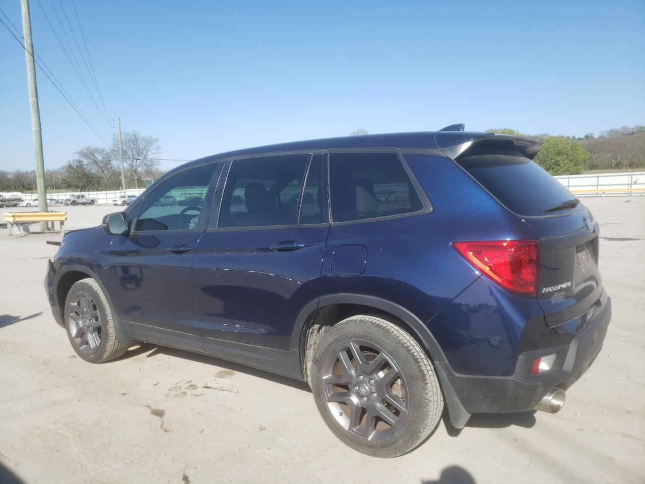2022 HONDA PASSPORT EXL VIN:5FNYF7H50NB004407