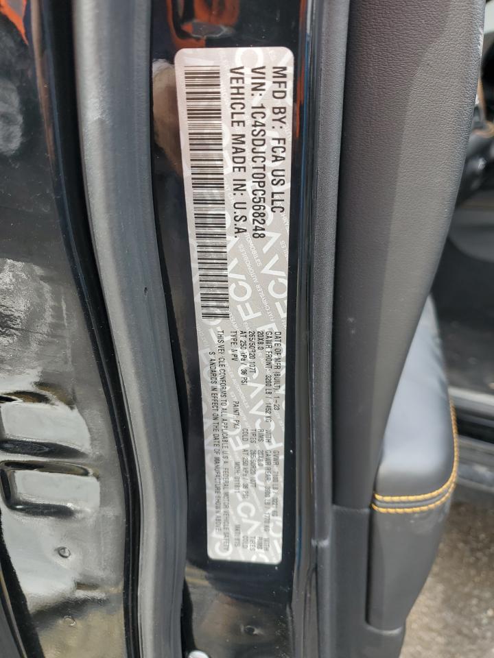 2023 DODGE DURANGO R/T VIN:1C4SDJCT0PC568248