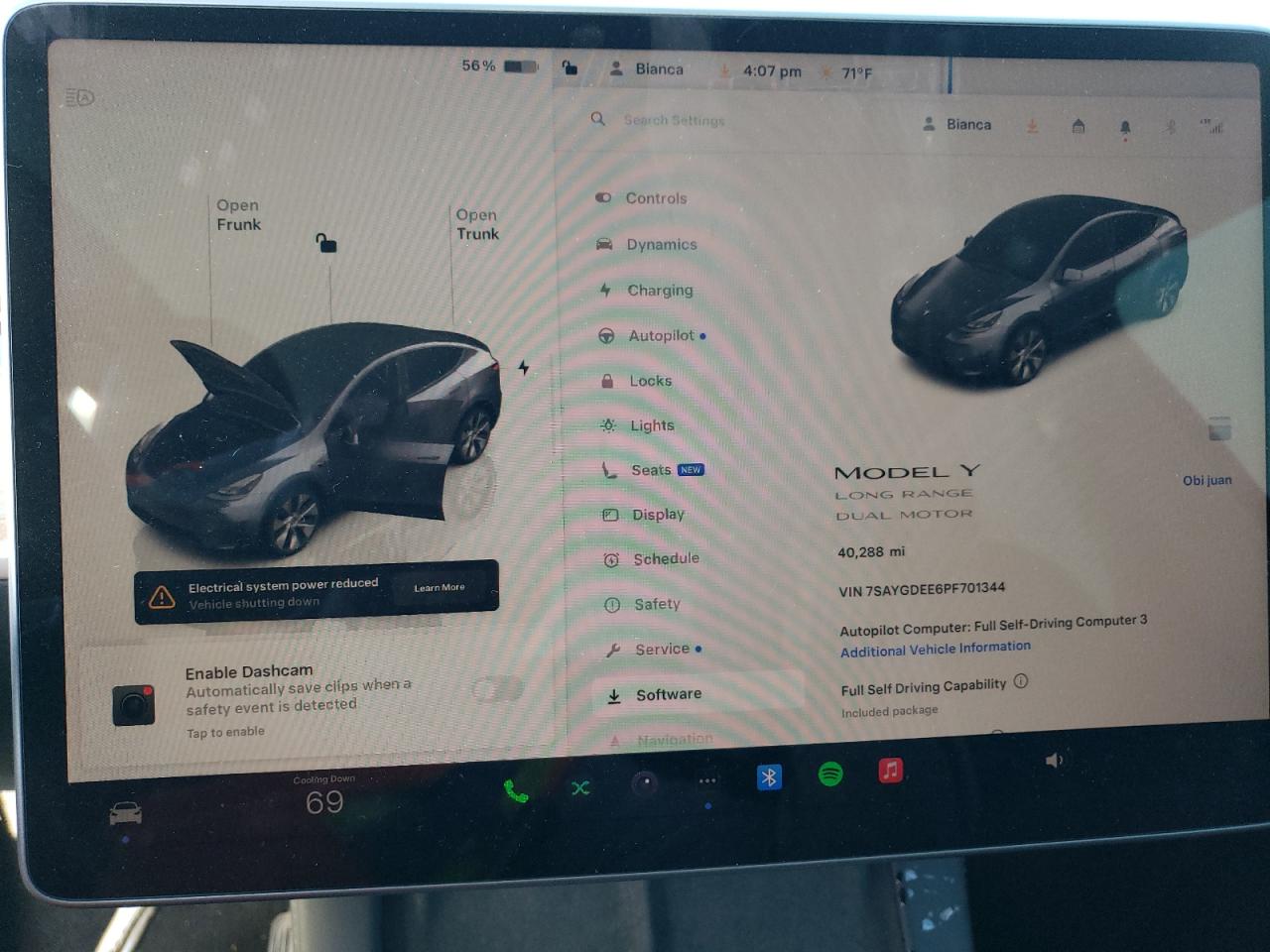 2023 TESLA MODEL Y  VIN:7SAYGDEE6PF701344