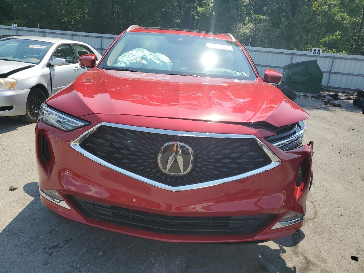 2022 ACURA MDX ADVANCE VIN:5J8YE1H89NL022350