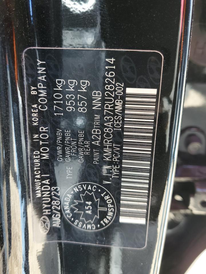 2024 HYUNDAI VENUE SEL VIN:KMHRC8A37RU282614