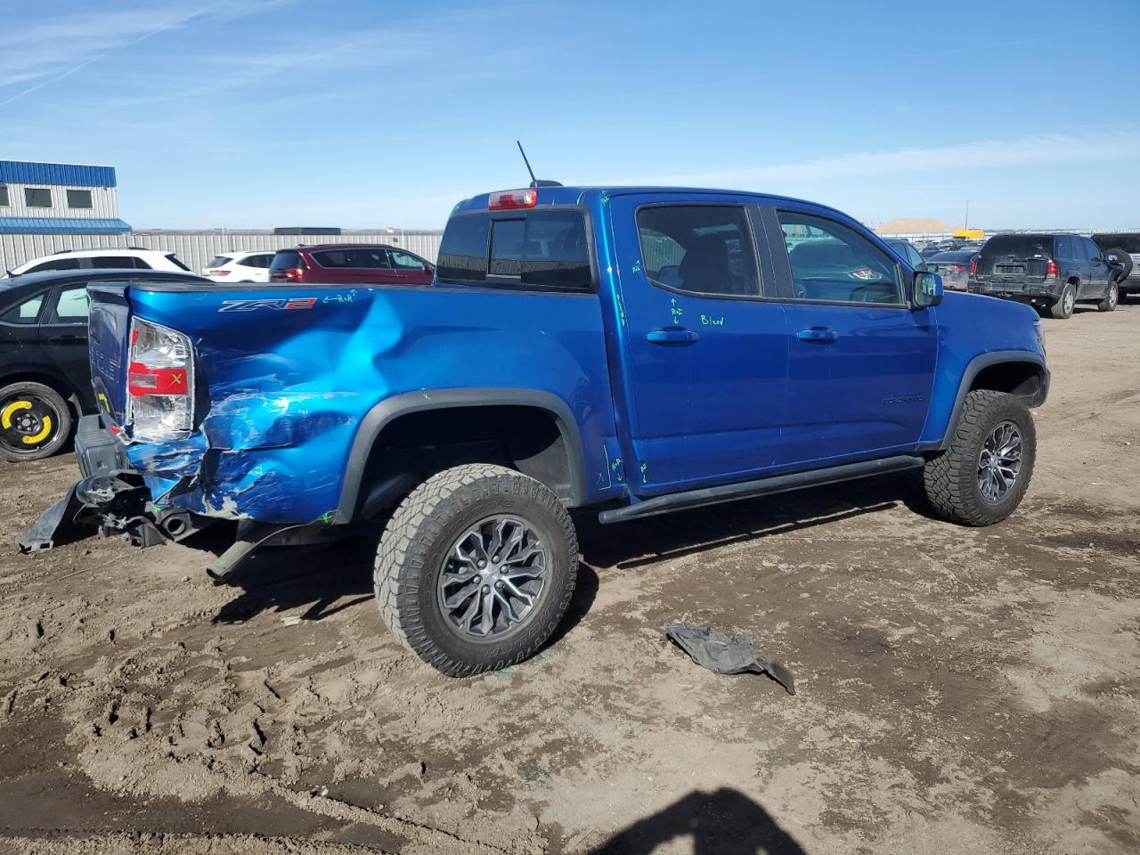 2022 CHEVROLET COLORADO ZR2 VIN:1GCGTEEN1N1318735