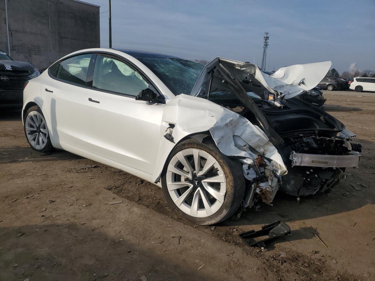 2022 TESLA MODEL 3  VIN:5YJ3E1EB8NF255423