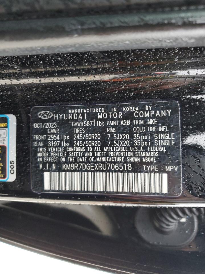 2024 HYUNDAI PALISADE CALLIGRAPHY VIN:KM8R7DGEXRU706518