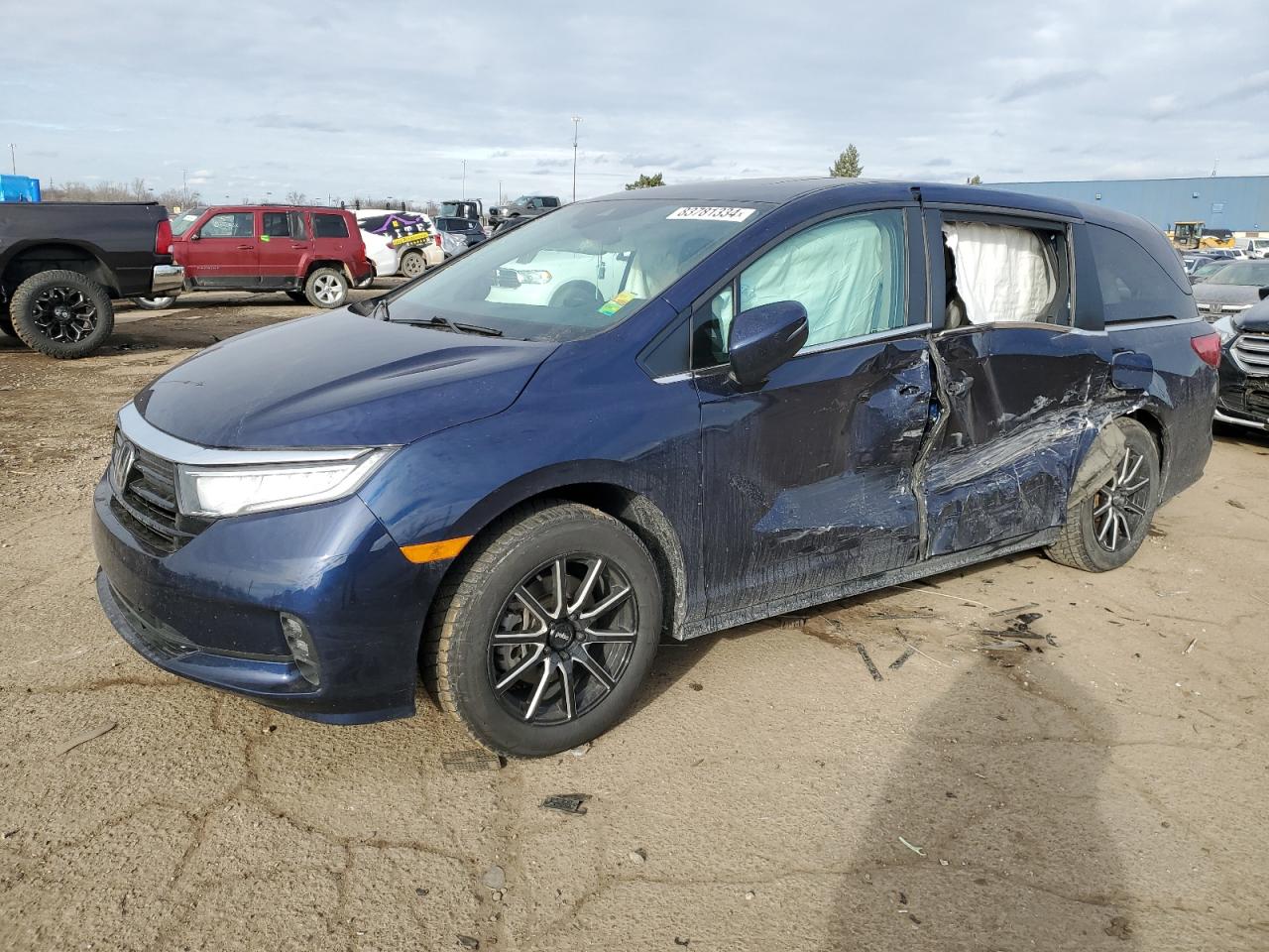 2022 HONDA ODYSSEY EXL VIN:5FNRL6H76NB048906