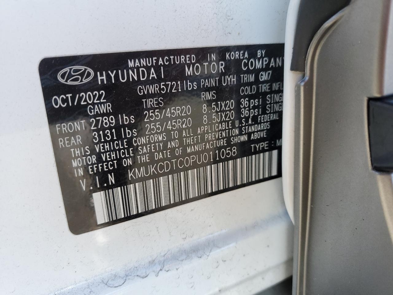 2023 GENESIS GV60 ADVANCED VIN:KMUKCDTC0PU011058