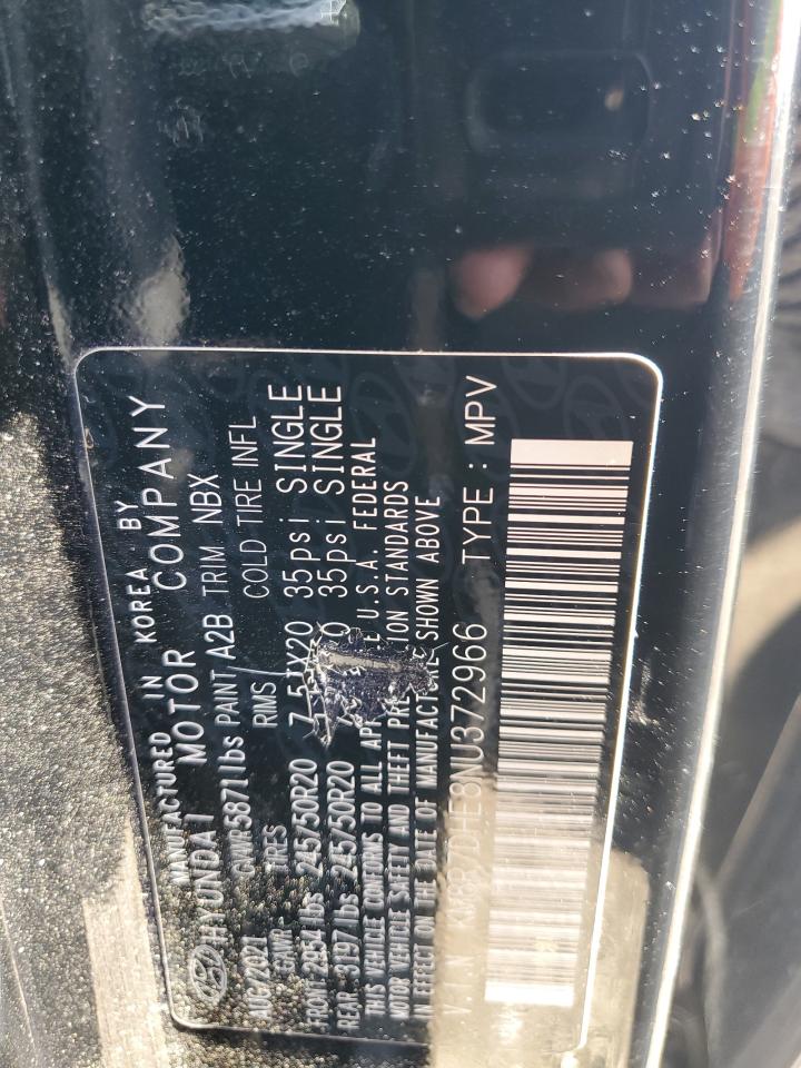 2022 HYUNDAI PALISADE CALLIGRAPHY VIN:KM8R7DHE8NU372966