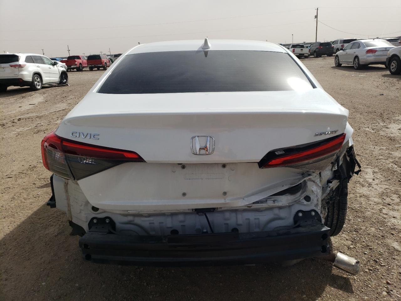 2022 HONDA CIVIC SPORT VIN:2HGFE2F5XNH596636