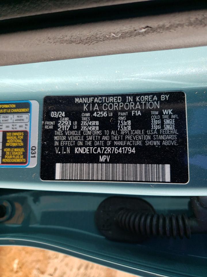 2024 KIA SELTOS SX VIN:KNDETCA72R7641794