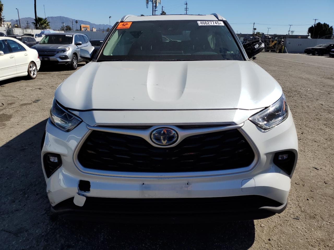 2022 TOYOTA HIGHLANDER HYBRID XLE VIN:5TDABRCH7NS542897
