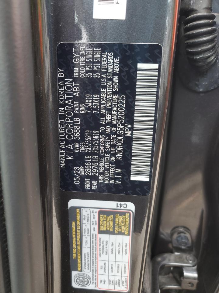 2023 KIA SORENTO SXP VIN:KNDRKDLG5P5200225