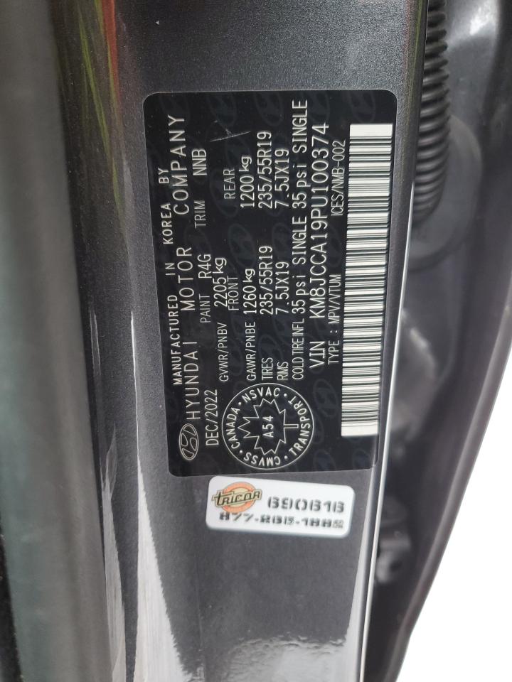 2023 HYUNDAI TUCSON LUXURY VIN:KM8JCCA19PU100374