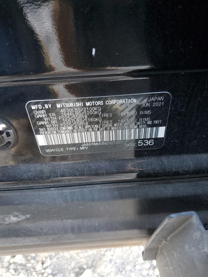 2022 MITSUBISHI ECLIPSE CROSS SE VIN:JA4ATWAA3NZ021007