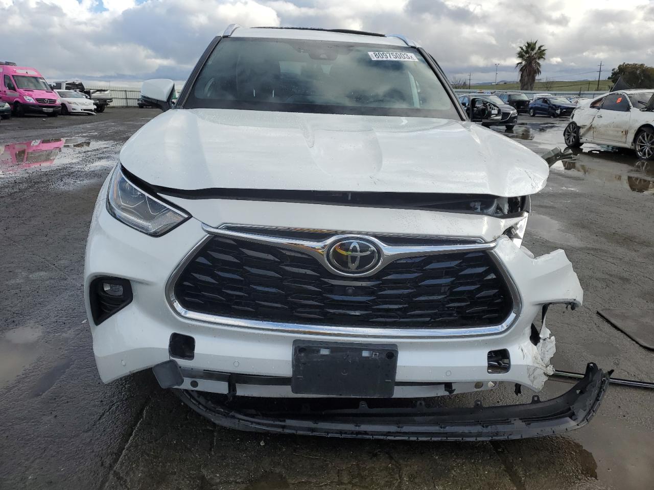 2022 TOYOTA HIGHLANDER PLATINUM VIN:5TDFZRBH0NS195786