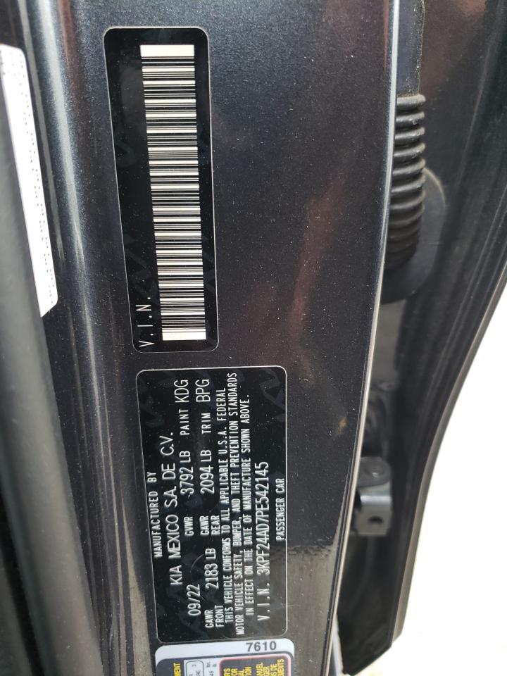 2023 KIA FORTE LX VIN:3KPF24AD7PE542145