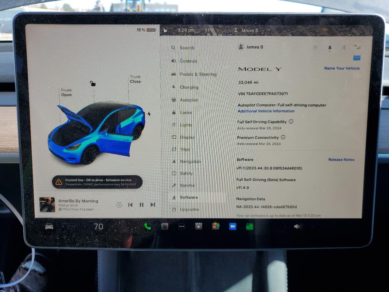 2023 TESLA MODEL Y  VIN:7SAYGDEE7PA073971